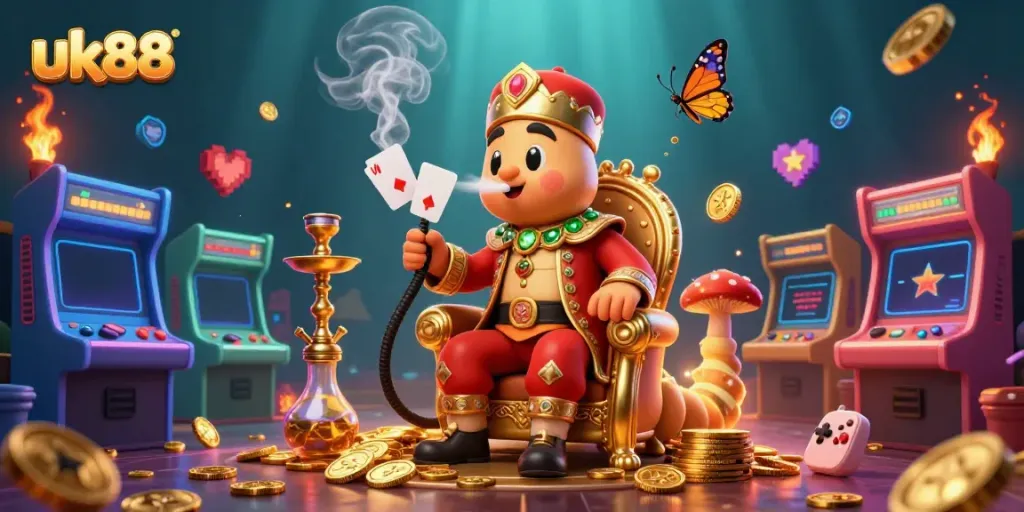 Experience thrilling gameplay at uk88 with vibrant characters and immersive casino elements.