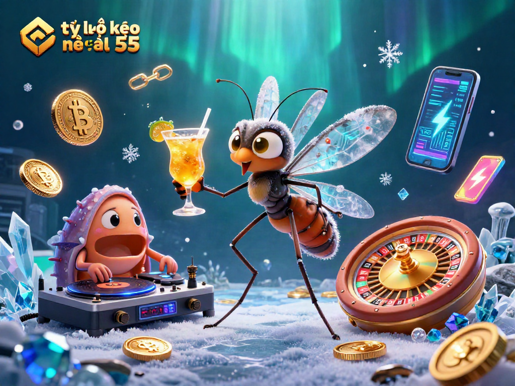 Bet on tỷ lệ kèo nhà cái 55 with an enchanting 3D casino cartoon scene.
