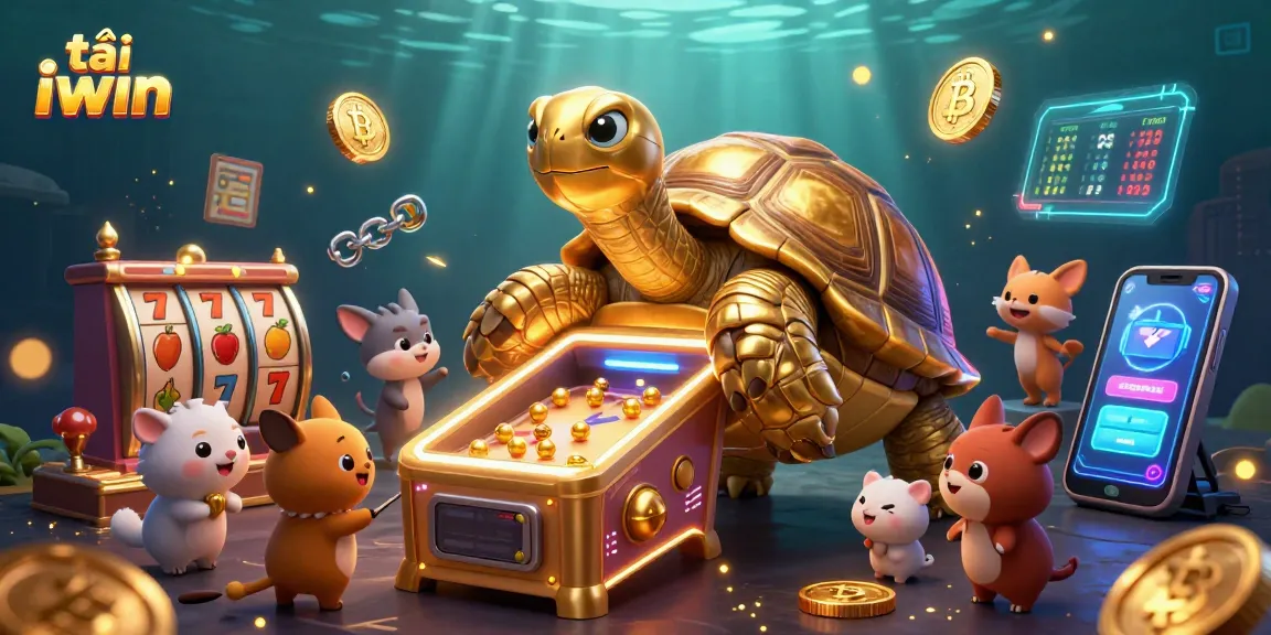 Experience the thrill as you tải iwin for exciting casino gameplay with vibrant slot reels and cryptocurrency elements.