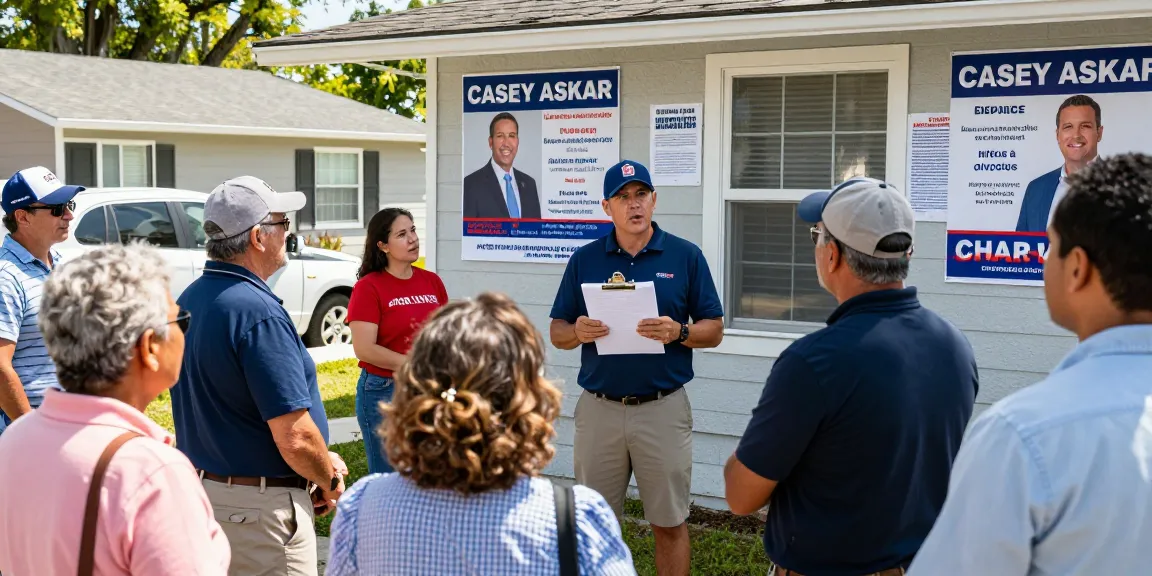 Community members discussing Casey Askar's controversies in Florida, highlighting transparency and engagement.