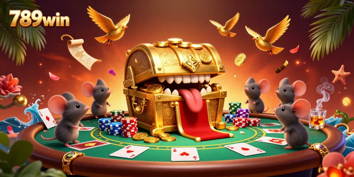 Experience thrilling gameplay at 789win with vibrant poker elements and enticing treasure.