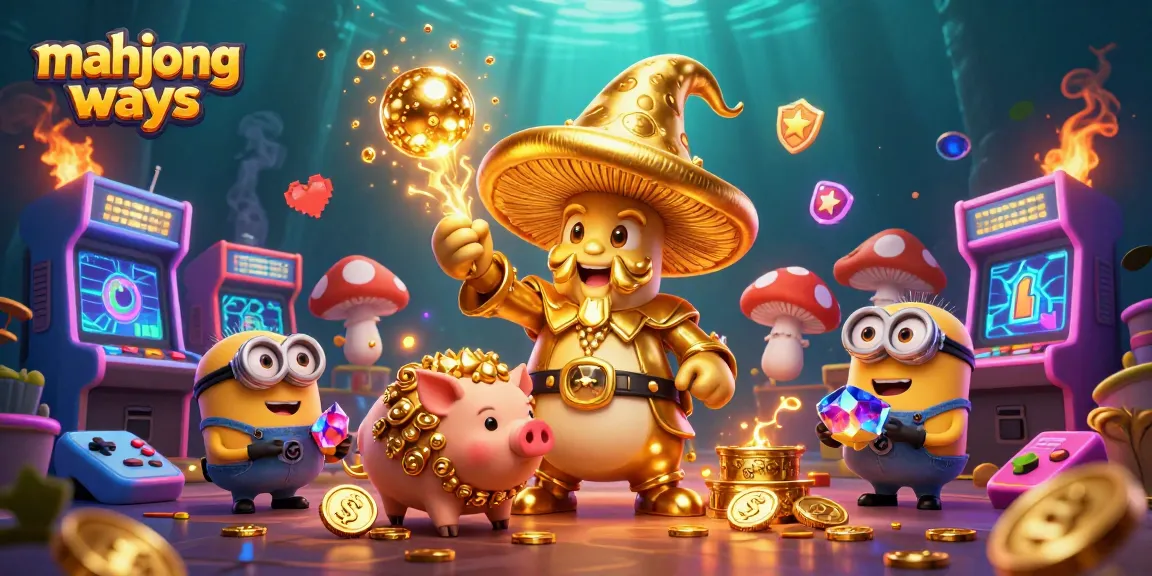 Experience mahjong ways with golden magic and vibrant gaming elements in an engaging casino scene.