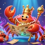 Experience the excitement of tải sun win with a vibrant, energetic casino scene featuring a golden crab emperor.