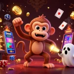 Experience the enchanting tai iwin casino world with a playful ghost and golden treasures.